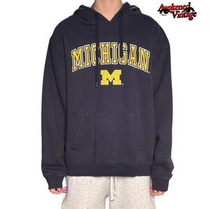 Vintage Michigan Wolverines hoodie navy university of Michigan size XL